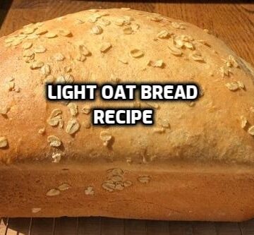 Light Oat Bread Recipe