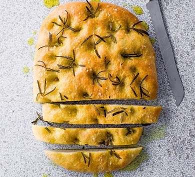 Focaccia Bread with Rosemary and Olive Oil Recipe