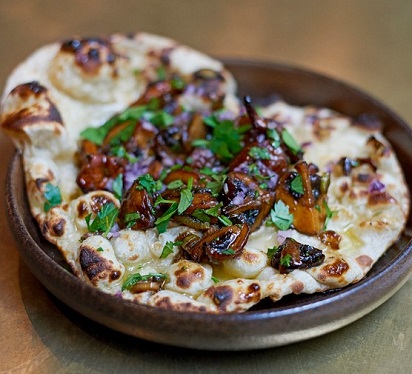 Black Vinegar Mushroom Naan Recipe