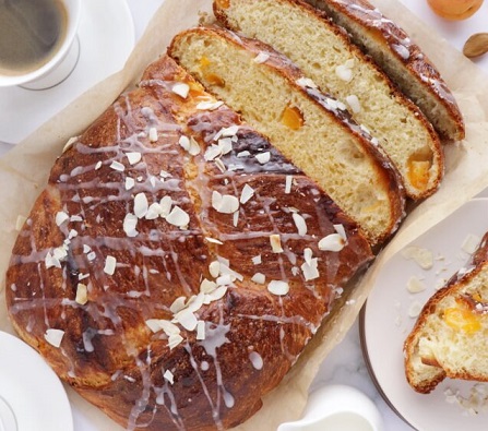 Glazed Apricot Breakfast Breads Recipe